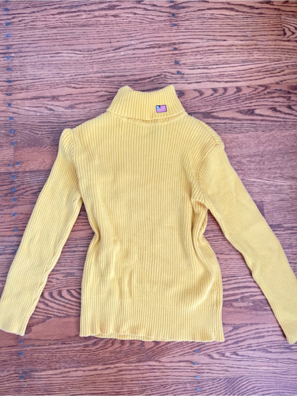 100% cotton Polo Jeans Co. by Ralph Lauren yellow turtleneck sweater - Small